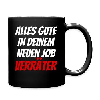 Tout le meilleur dans votre nouveau job traître - Mug uni - noir - Droite