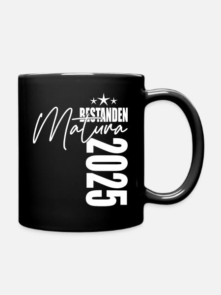 Matura 2025 - Tasse einfarbig - Schwarz