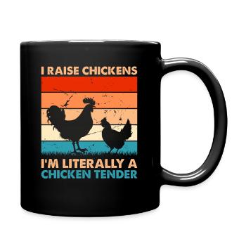 Cool Chicken Tender Design for Men & Women - Full Colour Mug - black - Right