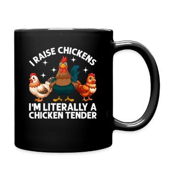 Cool Chicken Tender Design for Men & Women - Full Colour Mug - black - Right