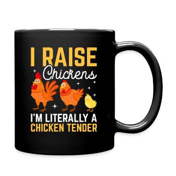 Cool Chicken Tender Design for Men & Women - Full Colour Mug - black - Right
