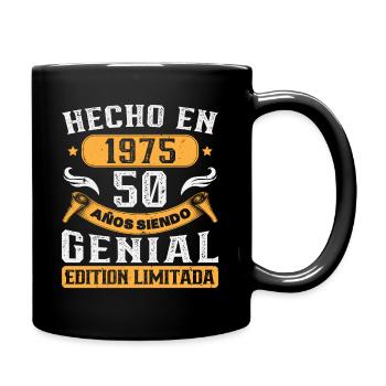 50 Años Regalo de Cumpleaños Mujer Hecha In 1975 - Full Colour Mug - black - Right