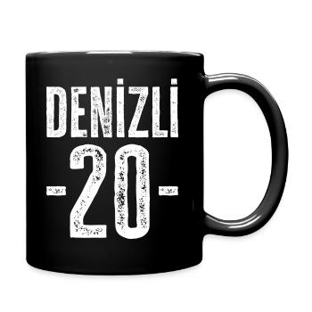 Denizli 20 – Stolz auf Natur und Kultur - Tasse einfarbig - Schwarz - Rechts