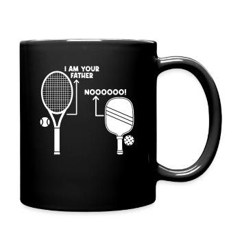 Chemise de tennis de pickleball drôle Je suis ton père - Mug uni - noir - Droite