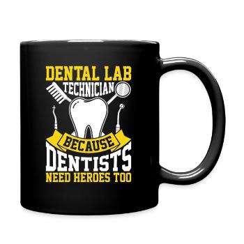 Chemise de technicien dentaire amusante – Heroes of the Dentist - Mug uni - noir - Droite
