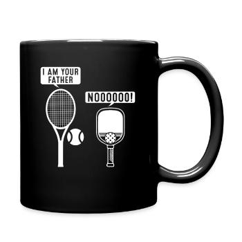 Funny Pickleball Tennis Shirt I Am Your Father - Full Colour Mug - black - Right