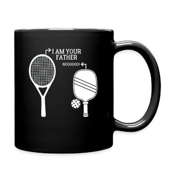 Funny Pickleball Tennis Shirt – I Am Your Fathe - Full Colour Mug - black - Right