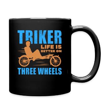 La vie en triker est meilleure sur trois roues décontractée - Mug uni - noir - Droite