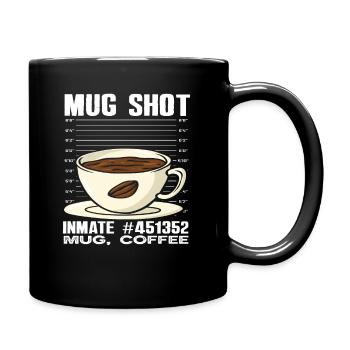 Amateurs de café Mug Shot Inmate Design - Mug uni - noir - Droite