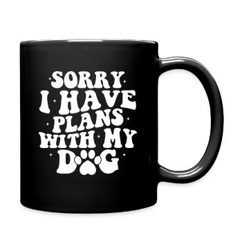 Dog Dog Love Dog Owner Wau Paw Four-legged Friend - Full Colour Mug - black - Right