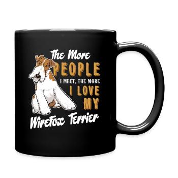 Love My Wire Fox Terrier - Full Colour Mug - black - Right