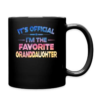 Je suis la petite-fille préférée - Mug uni - noir - Droite