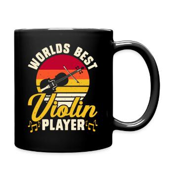 Worlds Best Violin Player - Full Colour Mug - black - Right