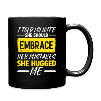 Dictons sarcastiques pour la relation avec la femme - Mug uni - noir - Droite