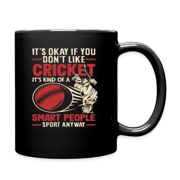 Joueur de cricket Drôle de dicton Sports - Mug uni - noir - Droite
