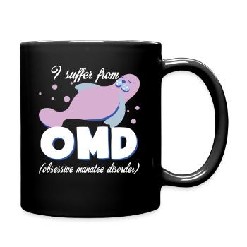 Manatee Obsessive Manatee Disorder - Full Colour Mug - black - Right