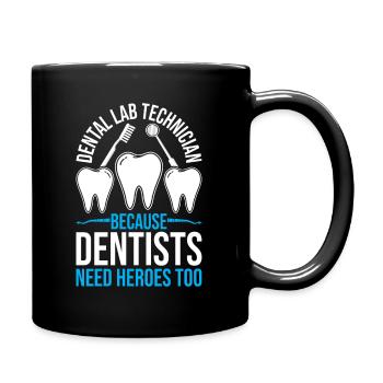 Chemise de technicien dentaire amusante – Heroes of the Dentist - Mug uni - noir - Droite