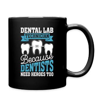 Chemise de technicien dentaire amusante – Heroes of the Dentist - Mug uni - noir - Droite