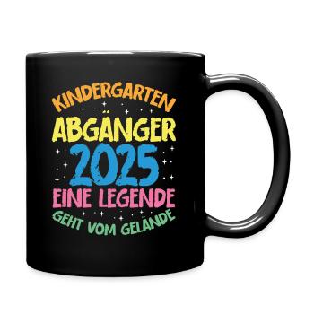 Farewell Children Kindergarten Graduates 2025 - Full Colour Mug - black - Right
