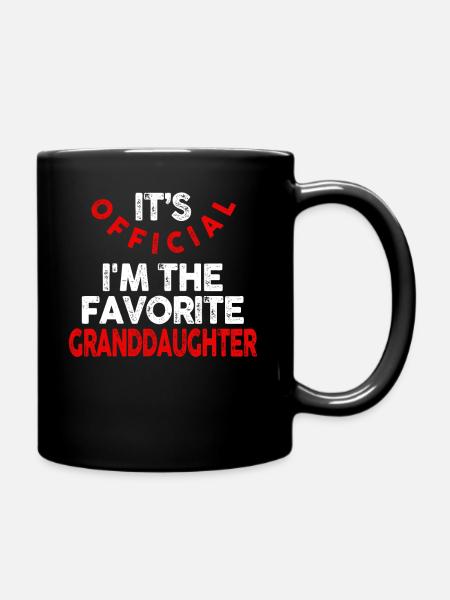 Je suis la petite-fille préférée - Mug uni - noir