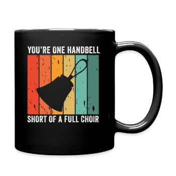Chorale Instrument de musique Cloche à main Chorale - Mug uni - noir - Droite