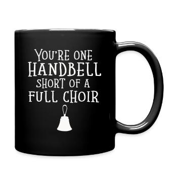 Chorale Instrument de musique Cloche à main Chorale - Mug uni - noir - Droite