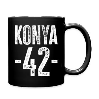 Konya 42 – Traditionen aus Türkiye - Tasse einfarbig - Schwarz - Rechts