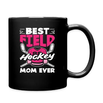 Beste Feldhockey Spieler Mama Aller Zeiten - Tasse einfarbig - Schwarz - Rechts