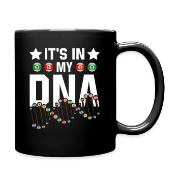 Le billard est dans mon ADN - Mug uni - noir - Droite