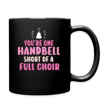 Chorale Instrument de musique Cloche à main Chorale - Mug uni - noir - Droite