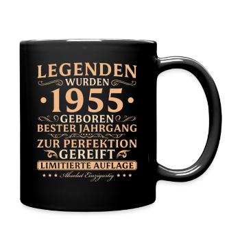 1955 Jahrgang Absolut Einzigartig 70 Jahre - Tasse einfarbig - Schwarz - Rechts