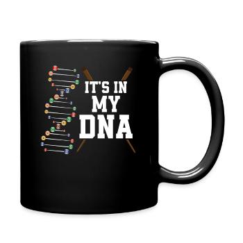 Le billard est dans mon ADN - Mug uni - noir - Droite