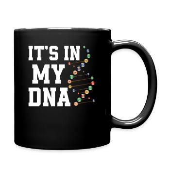 Le billard est dans mon ADN - Mug uni - noir - Droite