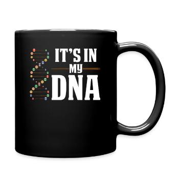Le billard est dans mon ADN - Mug uni - noir - Droite