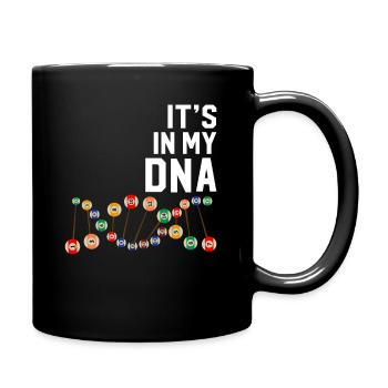 Le billard est dans mon ADN - Mug uni - noir - Droite