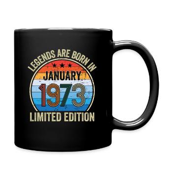 Legends Are Born In Janvier 1973 Édition Limitée - Mug uni - noir - Droite