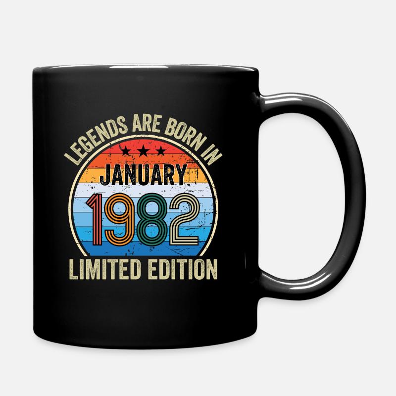 Legends Are Born In Janvier 1982 Edition Limitée - Mug uni - noir