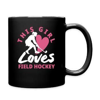 This Girl Loves Field Hockey Players - Full Colour Mug - black - Right