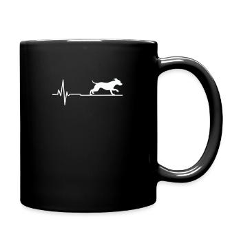 Battement de cœur de chien - Mug uni - noir - Droite