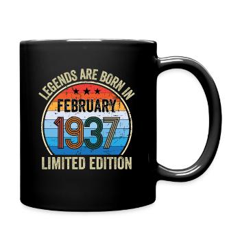 Les légendes naissent en février 1937 Édition limitée - Mug uni - noir - Droite