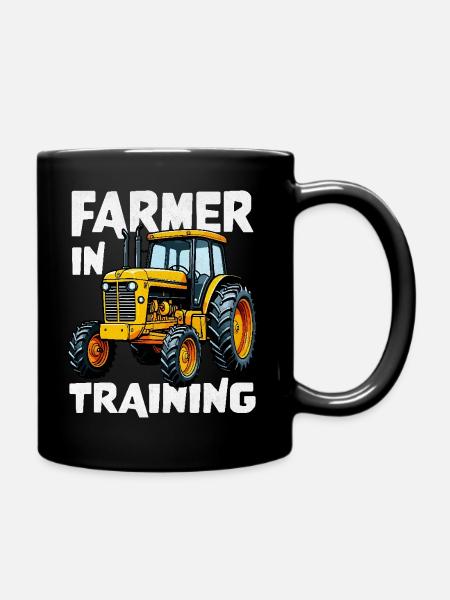 Agriculteur en formation Agriculteur Amateur de tracteurs - Mug uni - noir