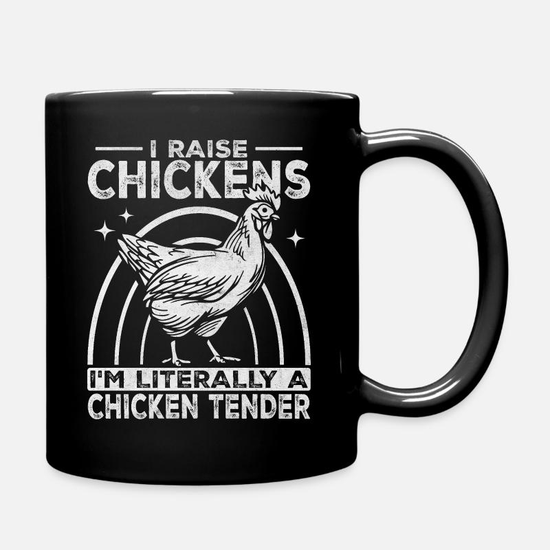 Funny Chicken Farmer - Je suis un tendre de poulet - Mug uni - noir