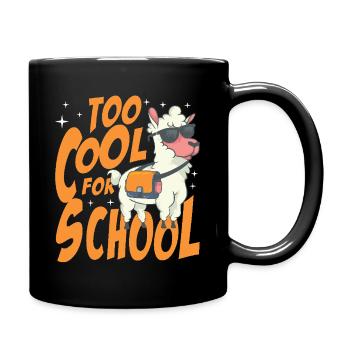 Too Cool For School Stem Sped Education Llama - Full Colour Mug - black - Right