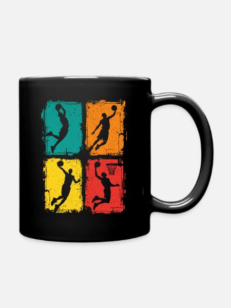 Basketball Basketballer, Basketballerin - Tasse einfarbig - Schwarz