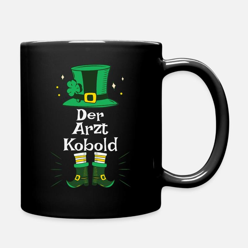 Chapeau vert des médecins de la Saint-Patrick - Mug uni - noir