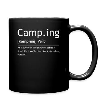 Fun Camping Definition - Full Colour Mug - black - Right