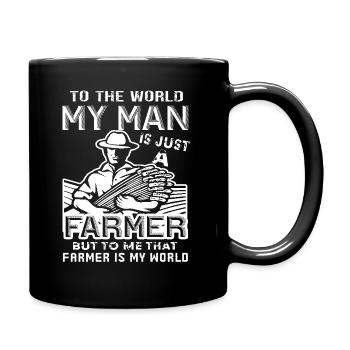 For Me Farmer Is My World - Full Colour Mug - black - Right