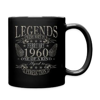 Février 1960 Février 1960 Cadeau d’anniversaire - Mug uni - noir - Droite