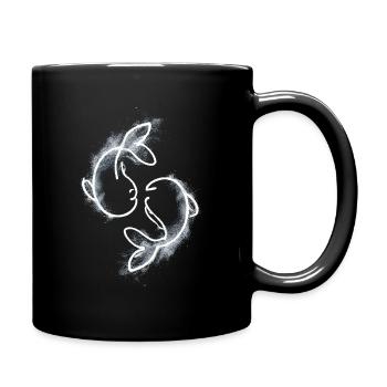 two fish - Full Colour Mug - black - Right