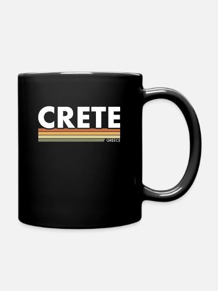 Crete Griechenland Griechische Grieche - Tasse einfarbig - Schwarz